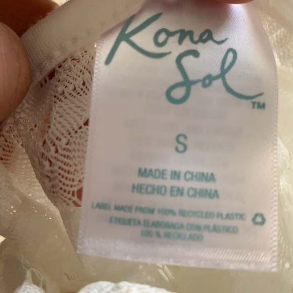 Kona Sol Belted Crochet Swimsuit Cover Up - Picture 9 of 10